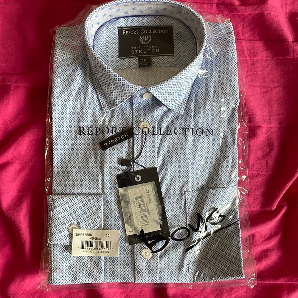 NWT💕 Boys size 10 blue collared shirt